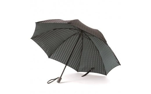 【ふるプレ限定品】ネクタイ柄【紳士折りたたみ傘】晴雨兼用傘　ネイビー×グリーン 傘 雨傘 日傘 折りたたみ傘 紳士用傘 晴雨傘 兼用傘 手開き傘 UVカット傘 山梨 富士吉田