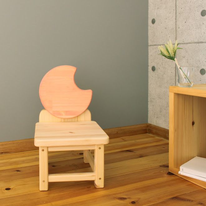 こども椅子　おつきさま（color：ピーチ）
※着日指定不可