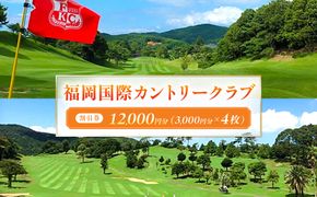 福岡国際カントリークラブ割引券（3,000円分×4枚）【福岡国際カントリークラブ】_HA2065