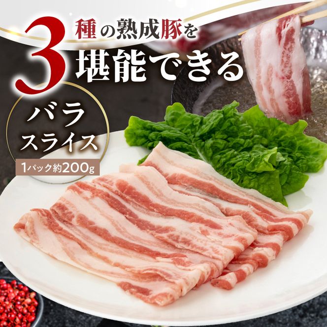 宮崎県産熟成豚 よくばり3種セット（ステーキ2種/スライス） N0105-YA2284-sku