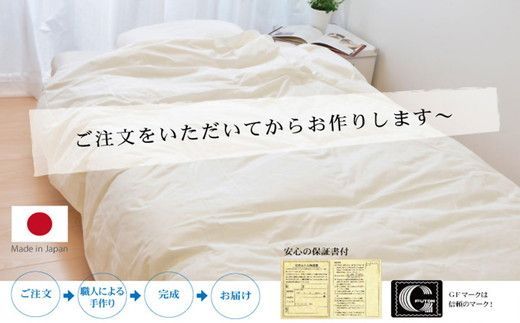 【19.5-1】夏に使う羽毛布団 プレミアムゴールドラベル 薄掛け ダブル 190×210cmポーランド産グース93％ 日本羽毛製品共同組合品質推奨ラベル付き 肌掛け 羽毛 掛け布団 立体キルト　251-000284-20