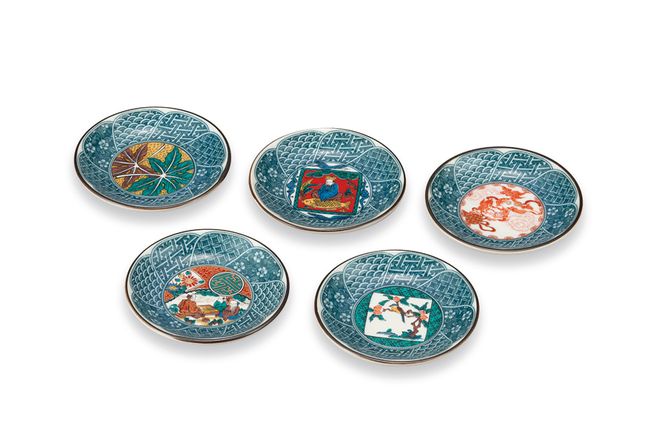 3号皿揃　歴代画