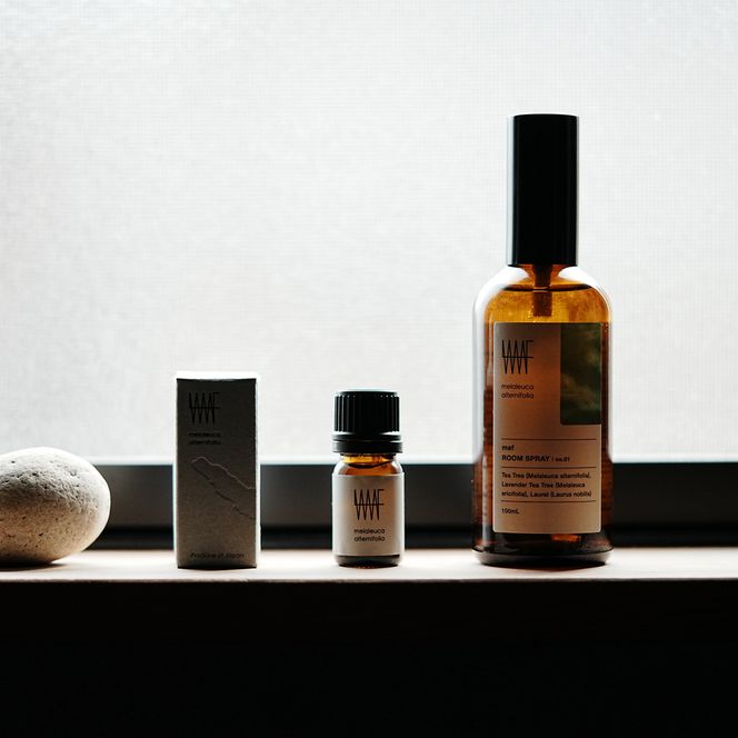 BOX SET (maf essential oil tea tree + maf cold process soap MA + maf room spray No.01)