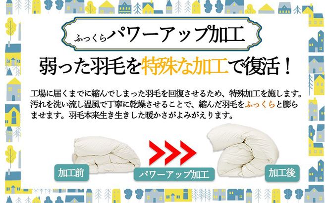 羽毛布団シングル(北欧柄)掛け布団日本製ダウン90%1.2kg立体キルト 寝具 