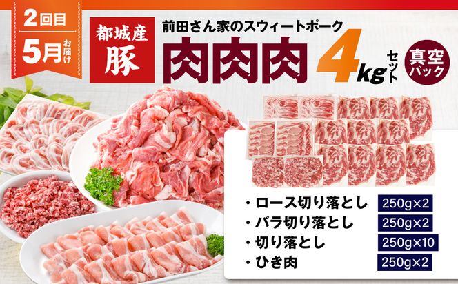 【事業者コラボ定期便】お肉のベストヒットリレー≪4～6月お届け≫