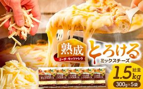 ミックスチーズセット 300g×5袋 計1.5kg チーズ モッツァレラ ゴーダ 愛西市 / 株式会社ヨシダコーポレーション [AEAA001]