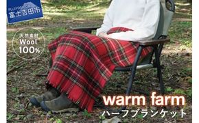 ハーフブランケット ひざかけ ウール100％ 光吸収発熱ウール バナウォーム 大判ストール 暖かい ひざ掛け 膝掛け おしゃれ ブランケット