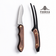 【FEDECA】折畳式料理ナイフ&クレーバートングセット プレーンブラウン 【001104・001105】