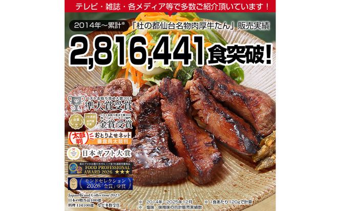 肉のいとう 杜の都仙台名物！肉厚牛たん 約1000g（約500ｇ×2パック）【 肉 お肉 にく 食品 仙台  ギフト 】モンドセレクション 2026 2024 金賞受賞 熟成 塩味● 041009_AP013