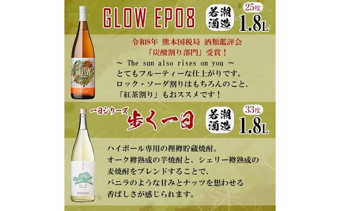＜入金確認後、2週間以内に発送！＞【数量限定】志布志焼酎炭酸割りで飲み比べ3本セット＜その2＞(1800ml) c8-036-2w