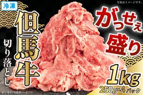 【但馬牛がっせぇ盛り スライス切り落とし計1kg（250g×4） 冷凍】 但馬牛 和牛 国産 大人気 人気ふるさと納税 返礼品 おすすめ ランキング しゃぶ 牛肉 しゃぶしゃぶ すき焼き 焼肉 肉じゃが スライス 切り落とし 小分け 便利 但馬 兵庫県 但馬牛 JAたじま肉の店本店 72-23