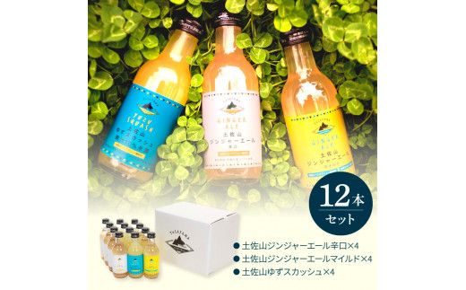 【CF-R7hbk】SKS048　土佐山ドリンク飲み比べ12本セット ジンジャーエール 辛口 マイルド ゆずスカッシュ スカッシュ 飲み物 詰め合わせ セット お歳暮 ギフト ドリンク  ゆず ジンジャー ジュース 飲み比べ 贈り物 故郷納税 19000円 ふるさとのうぜい 高知 芸西村 返礼品