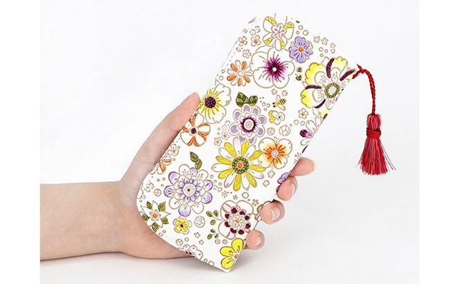 【文庫屋大関】メガネケース　みつばち【皮革工芸品】 ファッション小物 民芸品 