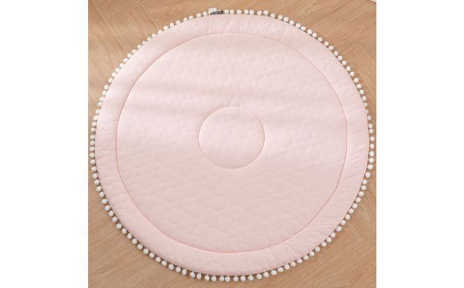 綿100％ サニーマット ベビーマット  赤ちゃんマット【マシュマロピンク】 ｜ 仙台市 子供用寝具 オーガニック 安全素材 ギフト 高品質 快適サポート 041009_HX004VC05