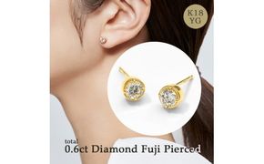 K18 0.6ct ダイヤモンド富士ピアス 41-3232 ピアス  ジュエリー 贈り物 ギフト プレゼント