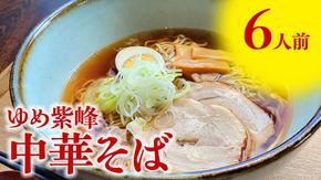 ゆめ紫峰 中華そば 6人前 スープ付き 中華麺 中華 麺  [BE014ci]