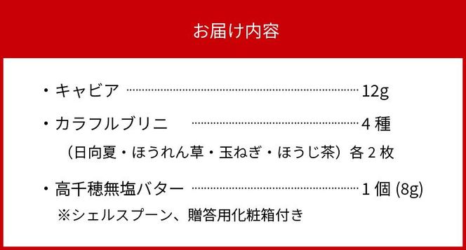 宮崎キャビア1983(12g)&カラフルブリニセット N027-YC910