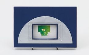 作家さんが1つ1つ製作!!｢ハーフムーンフレーム｣ 1個【アルミ】E-234