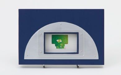 作家さんが1つ1つ製作!!｢ハーフムーンフレーム｣ 1個【アルミ】E-234