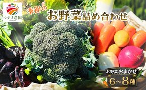 つかさ農園 季節のお野菜詰め合わせ（6～8種） ※北海道・沖縄・離島への配送不可 ※2026年6月中旬～9月下旬頃に順次発送予定