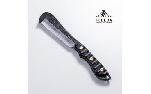 【FEDECA】 鍛造バトニング鉈 リップルブラック 000950