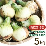 【新玉ねぎ】いざなぎ農園の淡路島玉ねぎ 5kg【発送時期2026年5月頃】