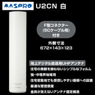 地デジアンテナ UNICORN ユニコーン 白 電化製品 アンテナ テレビ 壁面用 屋外 