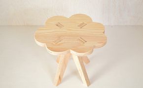 親子でイスづくりが楽しめる！ 木製イス 《くも》 OTOMO STOOL mini 【613-1】