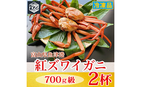 【冷凍】自社漁船直送！魚卸問屋の紅ズワイガニ 700g級×2ハイセット｜かに カニ 蟹 国産ずわい蟹 ずわいガニ 紅ズワイ蟹 紅ずわいがに 紅ずわい蟹 ボイル セットかにしゃぶ 魚貝類 魚介類 海鮮 鮮魚 新鮮 蟹飯 人気 豪華 ご褒美 贅沢 お取り寄せ グルメ カニ味噌 ※2026年9月～発送