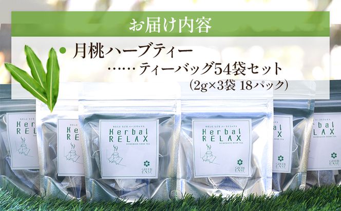 ハーブ 月桃ブレンドハーブティー"チルアウト" 54袋 - お茶 飲み物 ティーバッグ 茶葉 のし ギフト 父の日 母の日 お礼 御礼 GreenBase 高知県 香南市 gr-0138