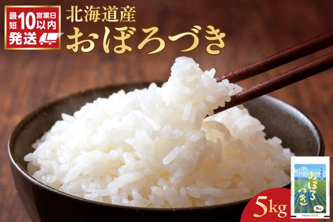 【10営業日以内発送】北海道産 おぼろづき 5kg 精米 お米 令和7年産 即納_Y138-0025