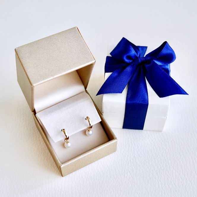 K18 18金 イエローゴールド 2WAY ピアス 地金 真珠 パール フープピアス (直径10mm) 保証書付 SMK-5249 SWAD098-pyg