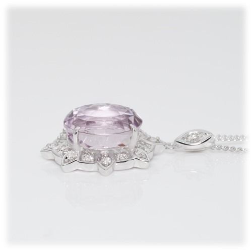 クンツァイト ペンダント 5.0ct Pt900（22090） (BR-105)