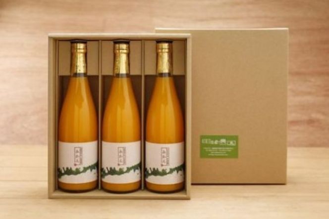【愛媛県産】田縁農園の無添加100% 河内晩柑ジュース（720ml×3本） ストレート果汁100％ IKTA014
