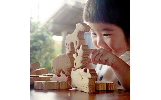 【CF-R7hbk】YKS035　山のくじら舎 十二支パズル 木製 知育玩具 おもちゃ パズル 男の子 女の子 かわいい おしゃれ ギフト 包装 ラッピング プレゼント 贈り物 贈答 出産祝い 誕生日祝い のし 熨斗対応 高知県産