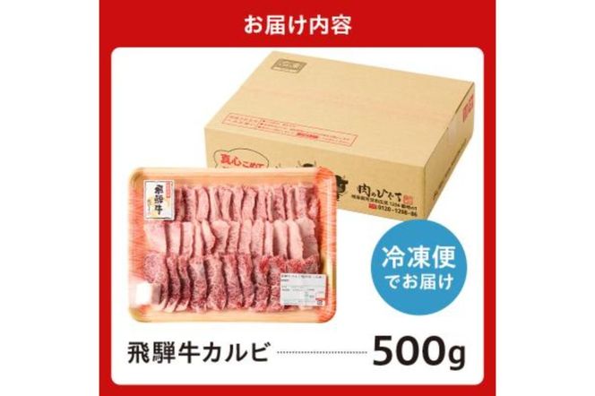 飛騨牛カルビ500g【0016-054】