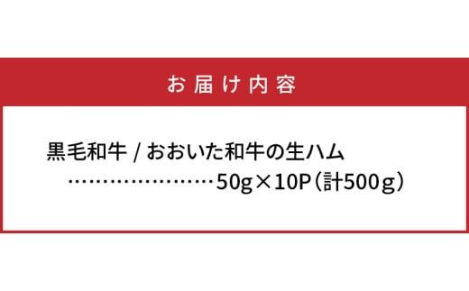 【ご好評につき1～3ヶ月待ち】おおいた和牛の贅沢生ハム500g_1221R
