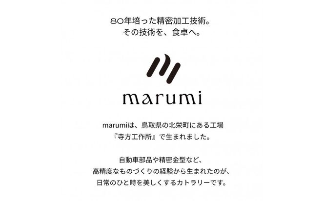 marumiカトラリー デザートフォーク 1本　創業80年 精密加工メーカーの技術から生まれた1本 313726_BX002