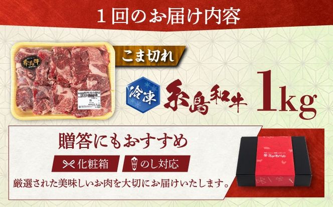 【全6回定期便】希少和牛！糸島和牛 こまぎれ 1kg 糸島市 / トラヤミートセンター 牛肉 黒毛和牛[AJD019]