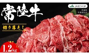 【 JA北つくば 】 常陸牛 切り落とし 1.2kg ブランド牛 銘柄牛 A5 A4 牛肉 牛 和牛 お肉 にく 切落し 焼肉 バーベキュー ギフト 贈答 贈り物 茨城県共通返礼品 [AE043ci]