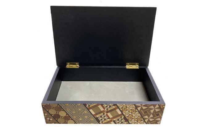 【箱根寄木細工  5寸小物入れ  小寄木】 142069_CW085