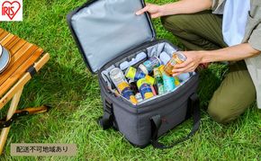 クーラーボックス HUGEL エアロゲルソフトクーラーボックス AGSC-25C チャコールグレー 25L エアロゲル アイリスオーヤマ  保冷バッグ 小型 大型 保冷力 部活 ソフトクーラーボックス アウトドア クーラーバッグ スポーツ キャンプ