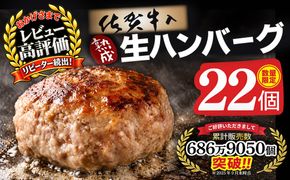 【14日以内発送！数量限定】佐賀牛入り ハンバーグ 22個 2.6kg(120g×22個)【佐賀牛 黒毛和牛 ブランド牛 九州 ハンバーグ 牛肉 豚肉 国産 お弁当 おかず 惣菜 おすすめ 人気】(H083106)