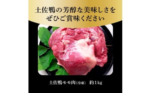 【CF-R7hbk】土佐鴨モモ肉 約1kg 2羽分 鴨肉 国産 カモ肉 かも カモ もも肉 1キロ ブロック 鴨鍋 焼肉 唐揚げ 食品 鶏肉 おいしい 惣菜 おかず お取り寄せ