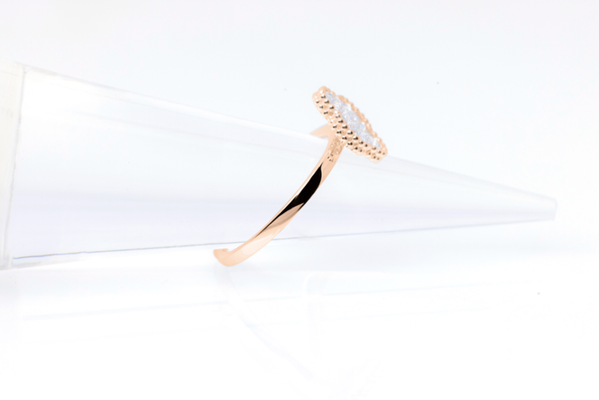 ダイヤモンド リング クローバー 0.3ct K18 ピンクゴールド 指輪 リング ジュエリー ダイヤ 18金 山梨 H-4861PG SWCI005-pg