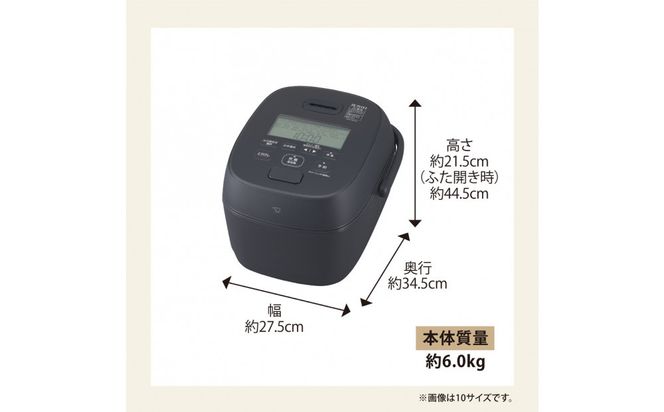 象印 圧力IH炊飯ジャー 5.5合炊き ( 炊飯器 ) 「 極め炊き 」 NWWD10-BA ブラック 272183_AK91
