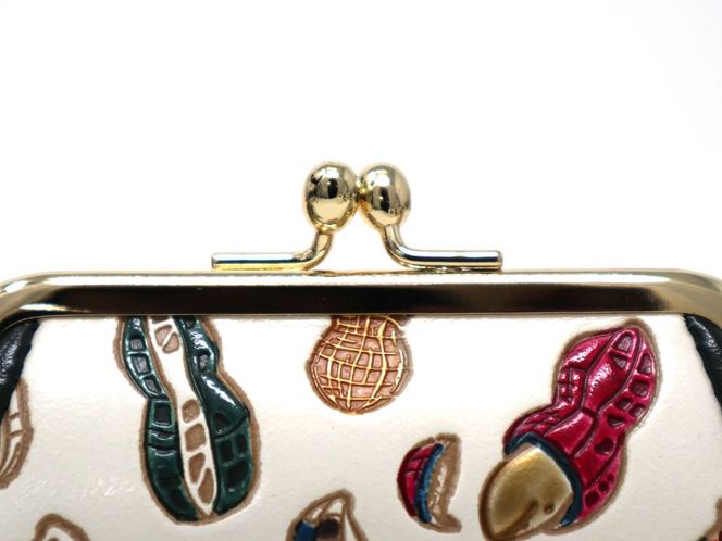 【文庫屋大関】印鑑ケース　ピーナッツ【皮革工芸品】 ファッション小物 民芸品 