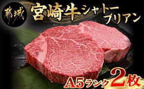 宮崎牛シャトーブリアン(A5)150g×2枚≪真空≫_AI-0103_(都城市) 牛肉 希少部位 最高級 都城産宮崎牛 A5 シャトーブリアン 150g×2枚 真空 ステーキソース小袋 塩こしょう小袋 贈答用 ギフトにも