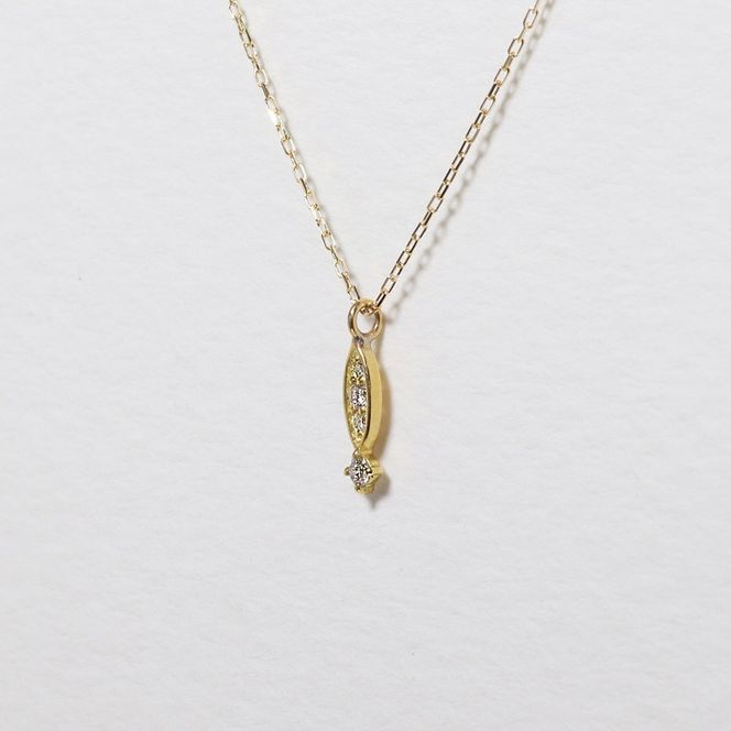 K18 0.04ct ダイヤモンドペンダント　BQ-166