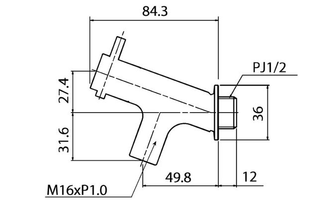 横水栓 ラモミニ マットブラック G24RMY-A 水生活製作所 | 水生活製作所 MIZSEI 屋外水栓 庭 蛇口 コンパクト デザイン 黒 おしゃれ ガーデン